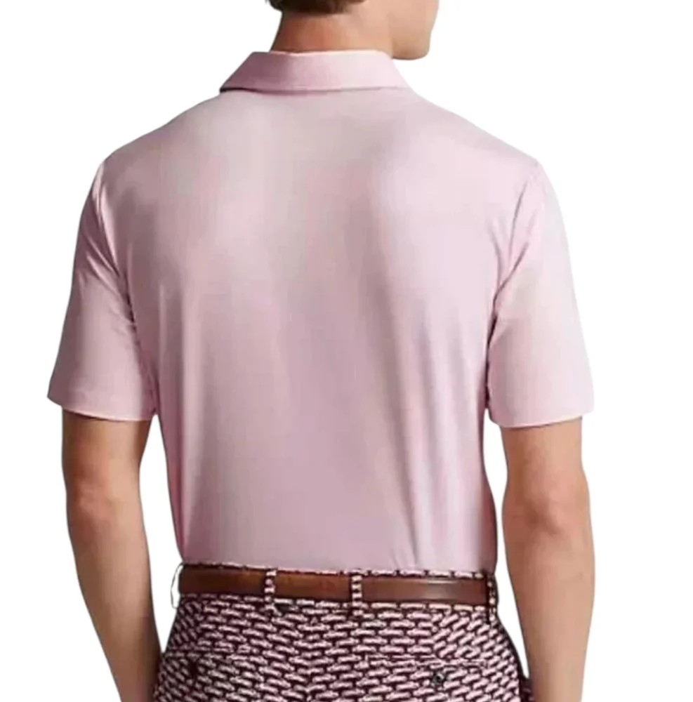 RLX Ralph Lauren Men's Golf Performance Polo Shirt Light Pink‎ Dri Fit Sport L